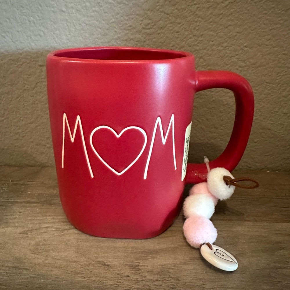 Rae Dunn Red Mom Mug